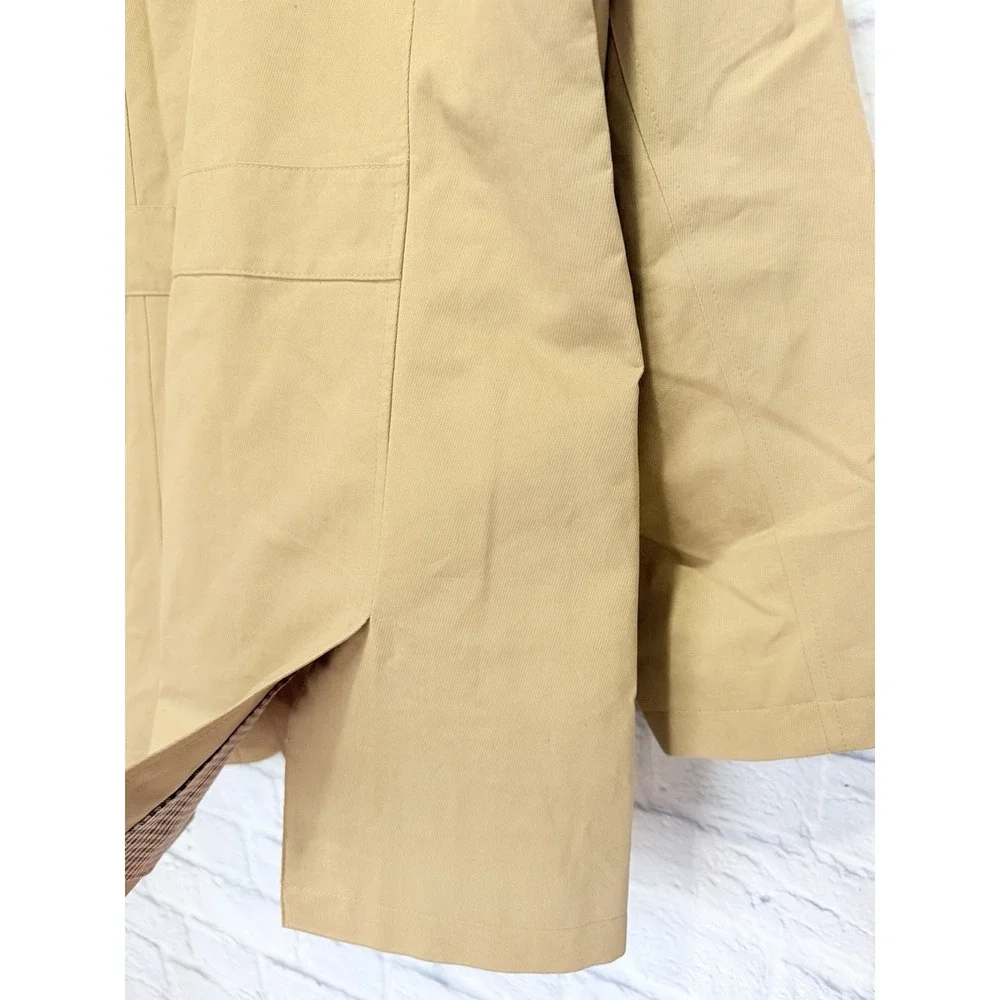 Brooks Brothers Field Jacket Mens XXL Wool Blend Tan Barn Coat Smart‎ Casual